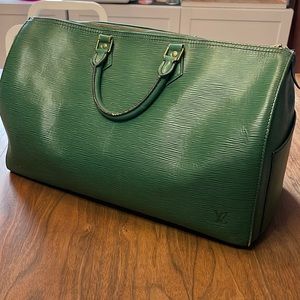 Louis Vuitton epi speedy 40 satchel tote